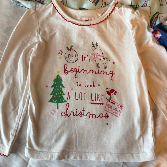NEXT Unicorn Dress + Wildflowers Dress + Christmas Tee | 18–24M | Excellent - Picture 4 of 4
